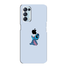 Чохол з принтом Стіч на Oppo Reno5 4G (Stitch apple)