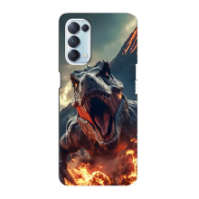 Чехол с картинкой «Хищники» для Oppo Reno5 4G (Динозавр)
