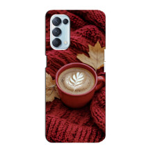 Чохол з унікальним дизайном 'Осінь з кавою' для Oppo Reno5 4G – Кава на ковдрі
