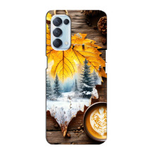 Чохол з унікальним дизайном 'Осінь з кавою' для Oppo Reno5 4G – Осінньо-зимове кава