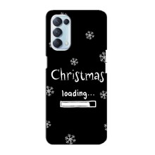 Різдвяні, Святкові Чохли для Оппо Рено 5 4G – Christmas loading