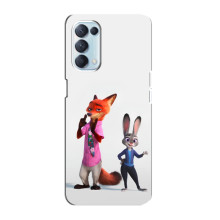 Силіконовий чохол з принтом Зоотрополіс для Oppo Reno5 4G – Джуді і Нік
