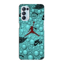 Силиконовый Чехол Nike Air Jordan на Оппо Рено 5 4G – Джордан Найк