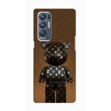 Чехлы для Oppo Reno5 Pro Plus 5G - Bearbrick Louis Vuitton (PREMIUMPrint)