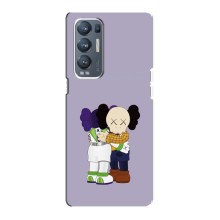 Чехлы для Oppo Reno5 Pro Plus 5G - Bearbrick Louis Vuitton (PREMIUMPrint) (Дружба Беарбрик)