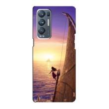 Чехол с мультфильмом Моана Oppo Reno5 Pro Plus 5G (Моана в море)