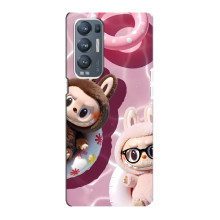 Чохол з Лабубу на Oppo Reno5 Pro Plus 5G – Іграшка Лабубу