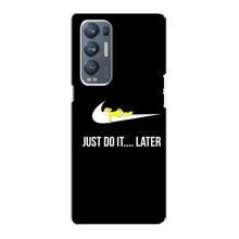Чехол с логотипом Найк на Oppo Reno5 Pro Plus 5G (Nike just do it)