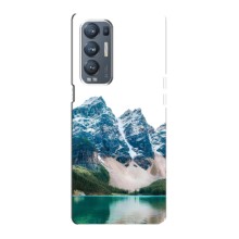 Силиконовый чехол с КАРТИНКАМИ лето для Oppo Reno5 Pro Plus 5G (AlphaPrint) (Гори)