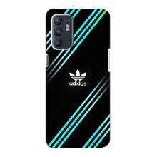 Чехлы Адидас для Oppo Reno6 4G (AlphaPrint) (Адидас с полосами)
