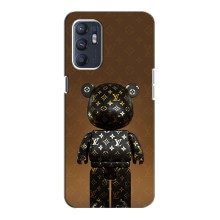 Чехлы для Oppo Reno6 4G - Bearbrick Louis Vuitton (PREMIUMPrint)