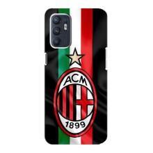 Чехлы для Oppo Reno6 4G (VPrint) - Футбольные клубы (ФК Милан)