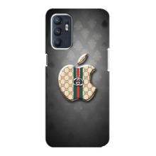 Чехлы ГУЧЧИ для Оппо Рено 6 (4G) (AlphaPrint) (Apple gucci)