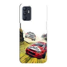 Чехлы с Машинами на Оппо Рено 6 (4G) (VPrint) (Гоночные Тачки)