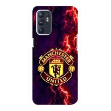 Чехол Манчестер Юнайтед для Оппо Рено 6 (4G) (AlphaPrint) (огненный Манчестер)
