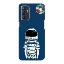 Чехол NASA для Oppo Reno6 4G (AlphaPrint) (Мальчик в шлеме)