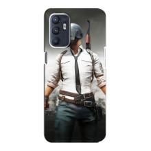 Чехол PUBG для Оппо Рено 6 (4G) (AlphaPrint) (Пабг мен)