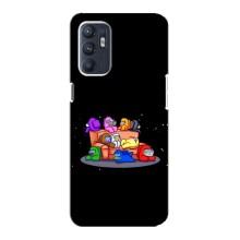 Чехол Амонг Ас для Oppo Reno6 4G (AlphaPrint) (Амонг-ас)
