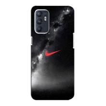 Чехол для Oppo Reno6 4G - с принтом Найк (AlphaPrint) (Найк красный)