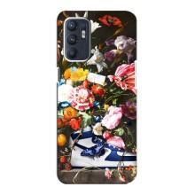 Чехол для Oppo Reno6 4G - с принтом Найк (AlphaPrint) (Стиль Найк)