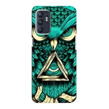 Чохол з пташками на Oppo Reno6 4G (VPrint) (Сова з оком)
