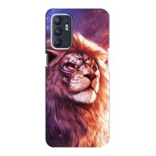 Чехол со Львом для Oppo Reno6 4G (VPrint) (Красочный Лев)