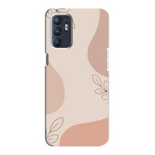 Чохол квітковий дизайн для Oppo Reno6 4G – Кориневий фон