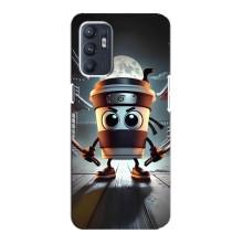 Чехол с мемом Тралалело тралала на Oppo Reno6 4G – Капучино асасино