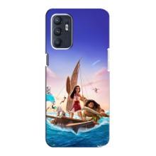 Чехол с мультфильмом Моана Oppo Reno6 4G (Моана и Мауи)