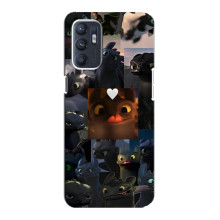 Чехол как приручить дракона на Oppo Reno6 4G (Дракон коллаж)