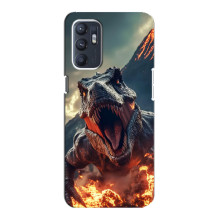 Чехол с картинкой «Хищники» для Oppo Reno6 4G (Динозавр)