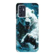 Чехол с картинкой «Хищники» для Oppo Reno6 4G (Медведь)