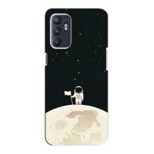 Космические Чехлы для Оппо Рено 6 (4G) (VPrint) (На луне)