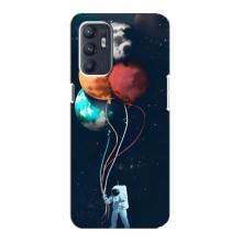 Космические Чехлы для Оппо Рено 6 (4G) (VPrint) (Планеты шарики)