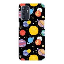 Космические Чехлы для Оппо Рено 6 (4G) (VPrint) (Рисованные планеты)