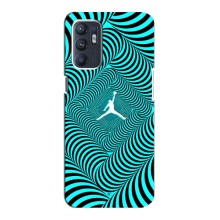 Силиконовый Чехол Nike Air Jordan на Оппо Рено 6 (Jordan)