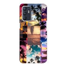 Силиконовый чехол с КАРТИНКАМИ лето для Oppo Reno6 4G (AlphaPrint) (Летний отпуск)