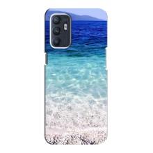 Силиконовый чехол с КАРТИНКАМИ лето для Oppo Reno6 4G (AlphaPrint) (Море)