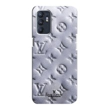 Текстурний Чохол Louis Vuitton для Оппо Рено 6 (Білий ЛВ)