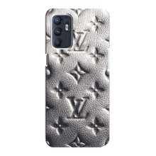 Текстурный Чехол Louis Vuitton для Оппо Рено 6 (Бежевый ЛВ)