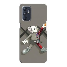 Чехлы для Oppo Reno6 5G - Bearbrick Louis Vuitton (PREMIUMPrint) (Беарбрик Джордан)