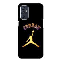 Чехлы для Oppo Reno6 5G - с картинкой JORDAN (AlphaPrint) – Jordan Gold