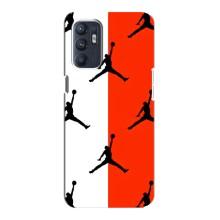 Чехлы для Oppo Reno6 5G - с картинкой JORDAN (AlphaPrint) – Лого Джордан