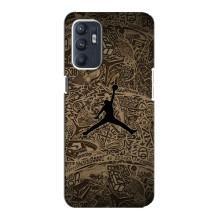 Чехлы для Oppo Reno6 5G - с картинкой JORDAN (AlphaPrint) – Logo Jordan