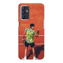 Чехлы с принтом Спортивная тематика для Oppo Reno6 5G – Алькарас Теннисист