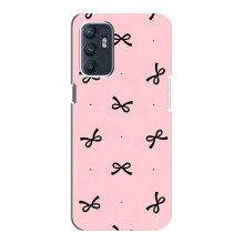 Чохол банти для Oppo Reno6 5G – Чорні бантики