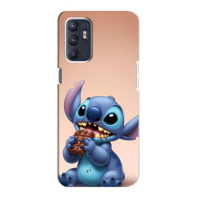 Чехол с рисунком Стич для Oppo Reno6 5G – Стич с шоколадом