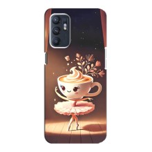 Чехол с мемом Тралалело тралала на Oppo Reno6 5G (Балерина капучина)