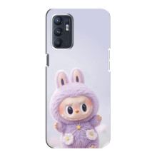 Чехол с принтом Лабубу для Oppo Reno6 5G – Фиолетовый Лабубу