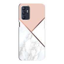 Мраморний чехол на Oppo Reno6 5G (VPrint) – Тройний мрамор